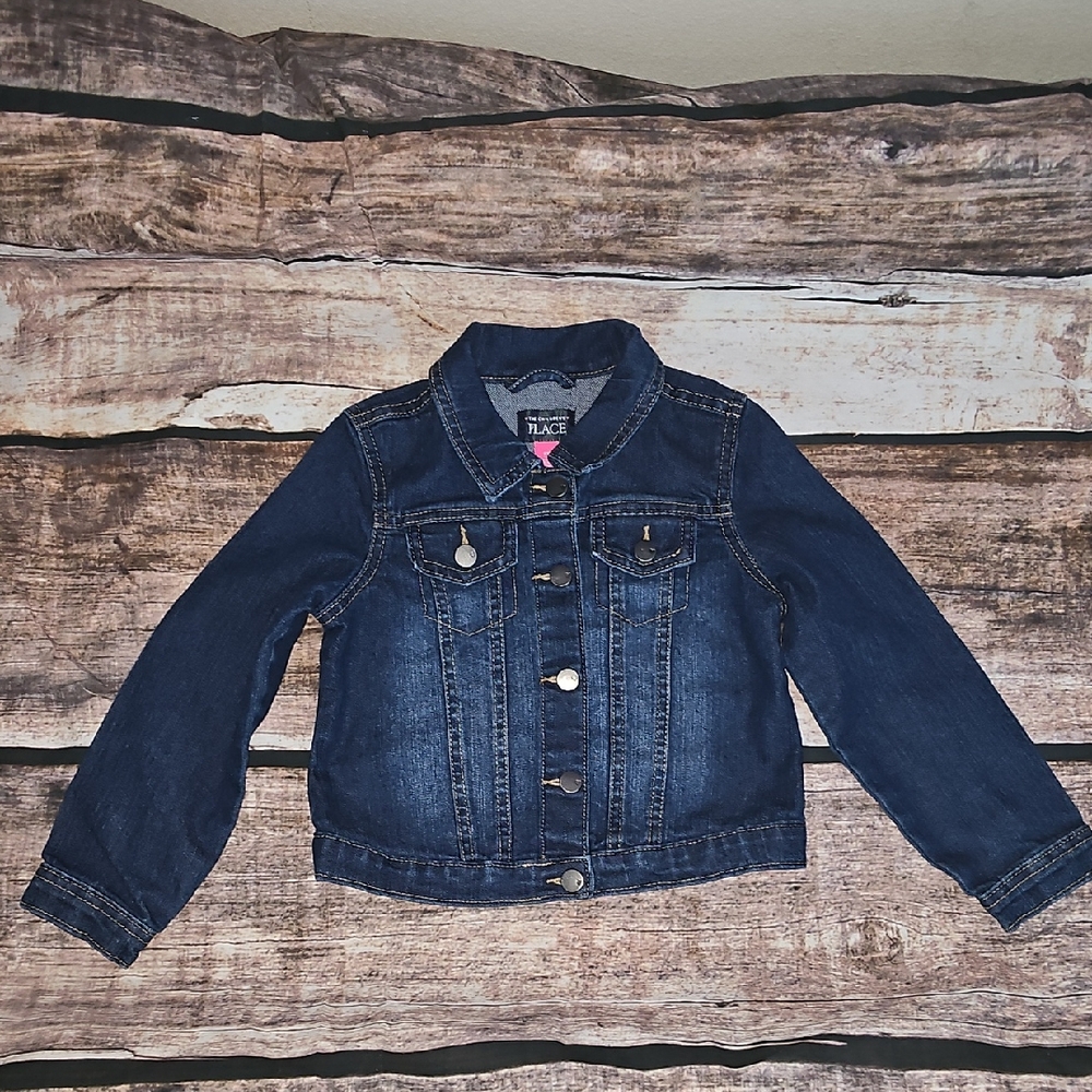 The Children's Place Dark Blue Jean Jacket for Kids